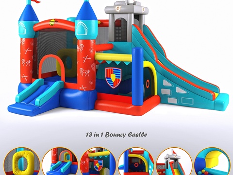  充气城堡3d模型 