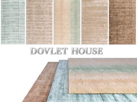  DOVLET HOUSE 地毯 5件套装（第246部分）3d模型 