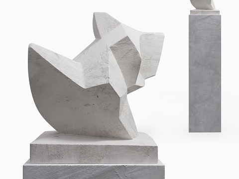  Criver雕塑3d模型 