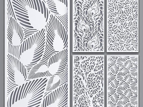  装饰隔断3d模型 