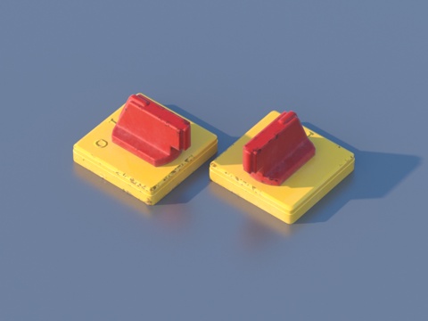  锁具 柜锁 五金件3d模型 