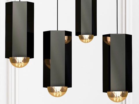  Hex灯具 - John Beck钢艺3d模型 