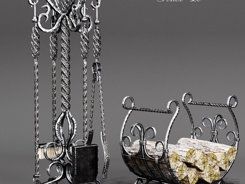  火钳套装（Corona PBR）3d模型 