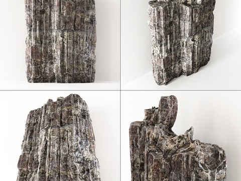  花岗岩海岩3d模型 