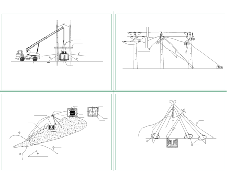 变电站安装施工cad施工图