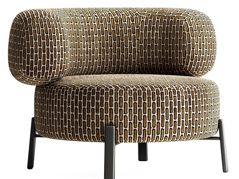  单人沙发3d模型 