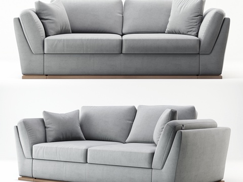  布莱斯特柔软沙发3d模型 