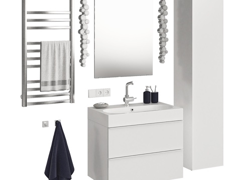  宜家Godmorgon系列套装83d模型 