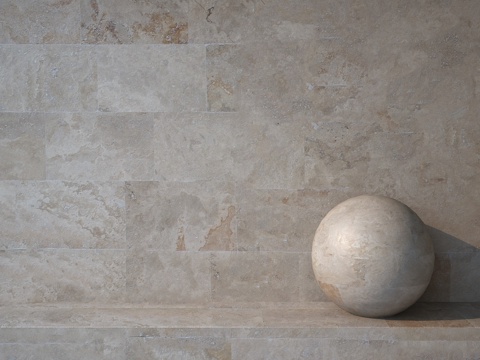  石灰华1063d模型 