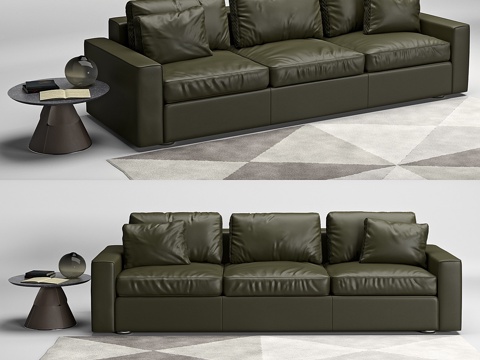  de Sede ds-247沙发与ds-615茶几3d模型 