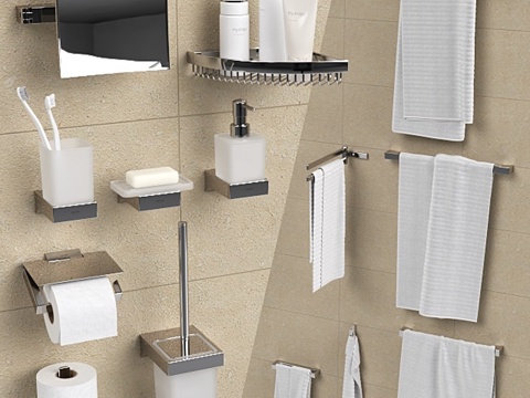  浴室配件 Grohe Selection Cube.3d模型 