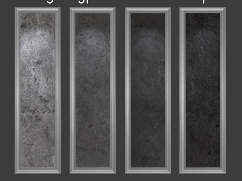  阁楼风格装饰灰泥，单层款3d模型 