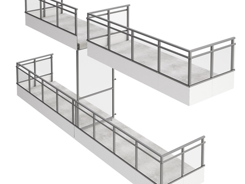 模块化阳台 x43d模型 