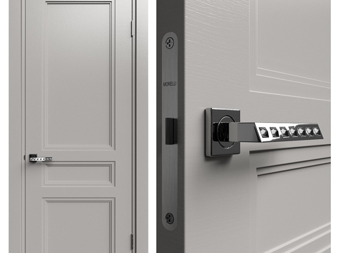  室内门 Academy Medea 五扇门 #23d模型 