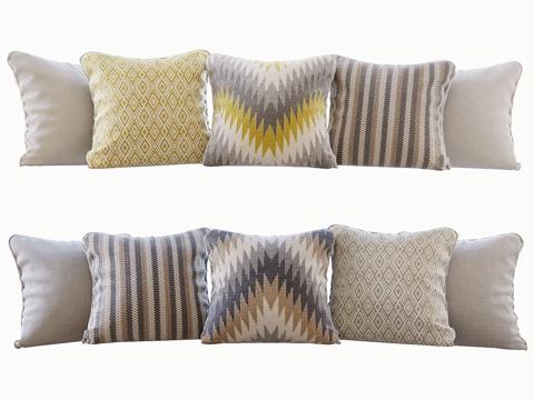  Romo 03 靠垫套装3d模型 