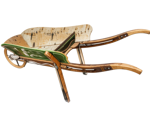 独轮车工地推车su模型