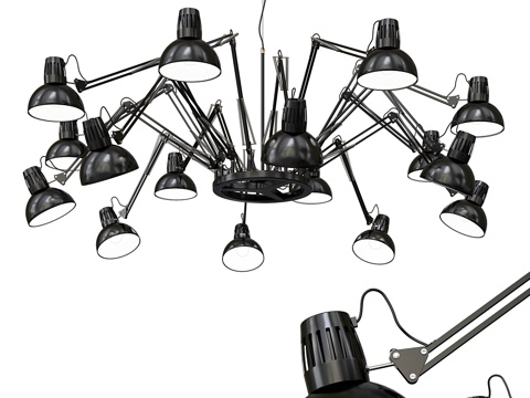  吊灯,蜘蛛3d模型 