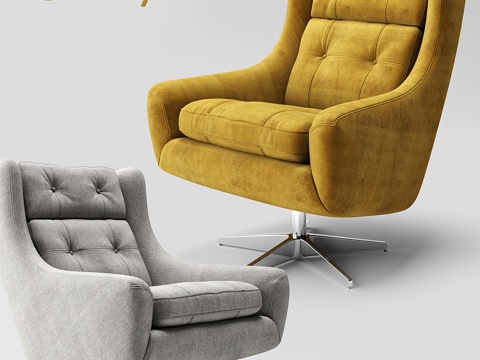  俱乐部椅3d模型 