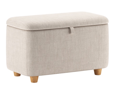  现代沙发凳3d模型 