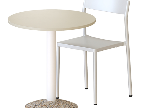  现代休闲桌椅 洽谈桌椅3d模型 