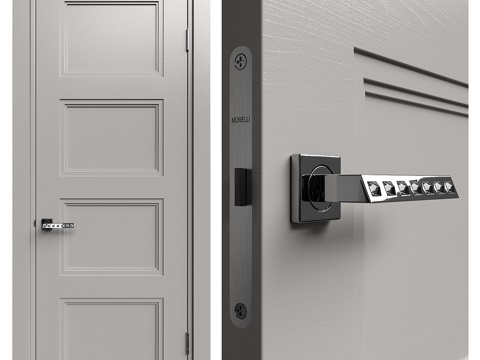  室内门 Academy Medea 五扇门 # 33d模型 