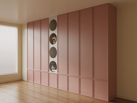 现代儿童衣柜su模型