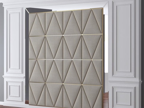  墙面装饰3d模型 