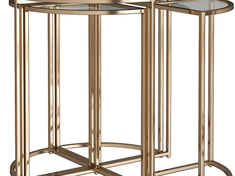  Arpeggio Gold边几套装3d模型 