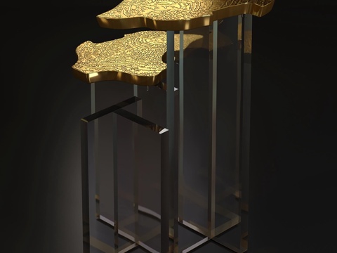  莫奈边桌 boca do lobo3d模型 