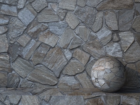  天然石材1423d模型 