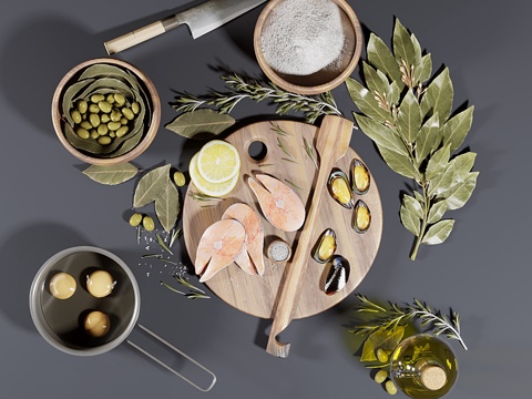  厨房套装_013d模型 