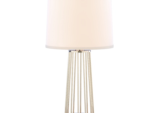  现代旋转木马台灯 柔银款3d模型 