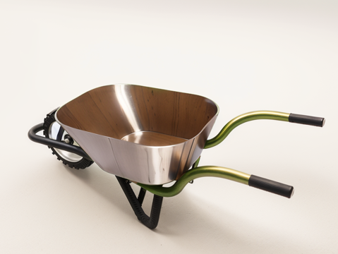 独轮车工地推车su模型