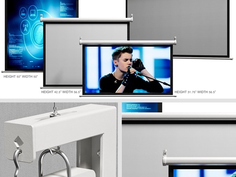  投影幕布3d模型 