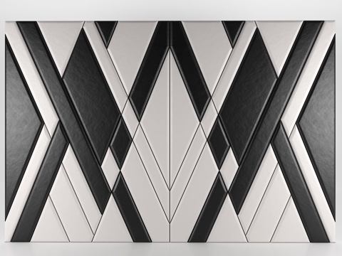  墙面装饰板173d模型 