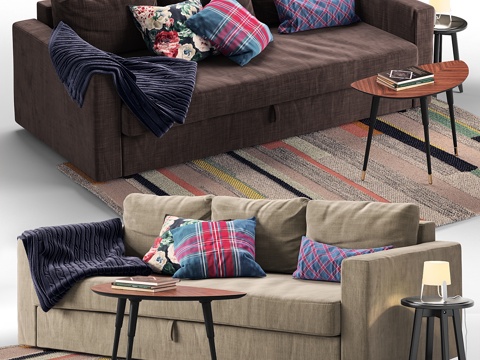  FRIHETEN宜家3d模型 