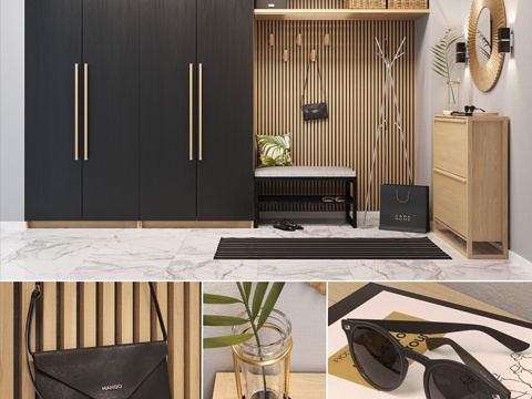  玄关家具_23d模型 