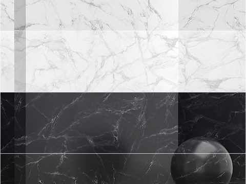  材料（无缝）- 涂层、大理石、灰泥套装3d模型 