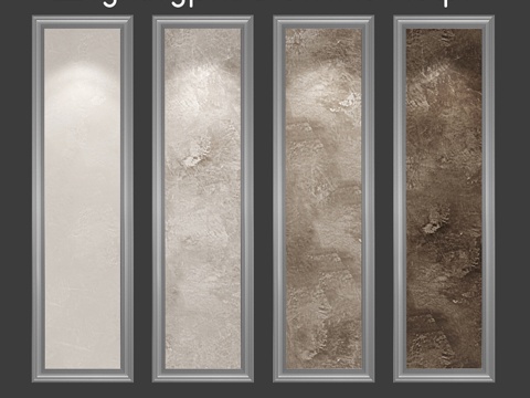  阁楼风格装饰灰泥，单层版本3d模型 