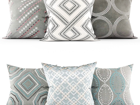  装饰抱枕3d模型 