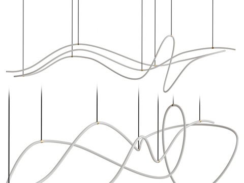  创意吊灯3d模型 