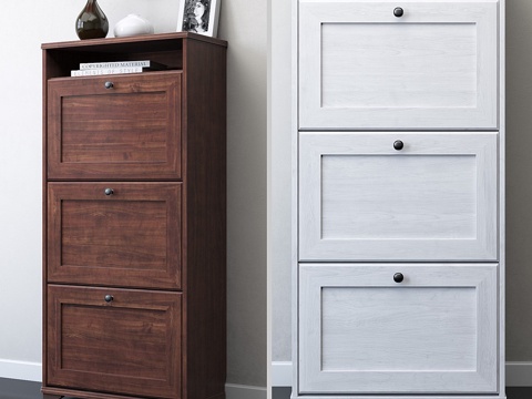  宜家BRUSALI鞋柜3d模型3d模型 