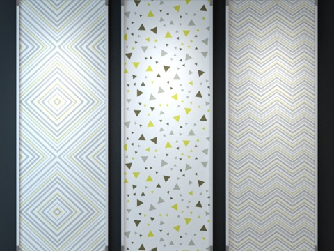  无缝纹理画框3d模型 