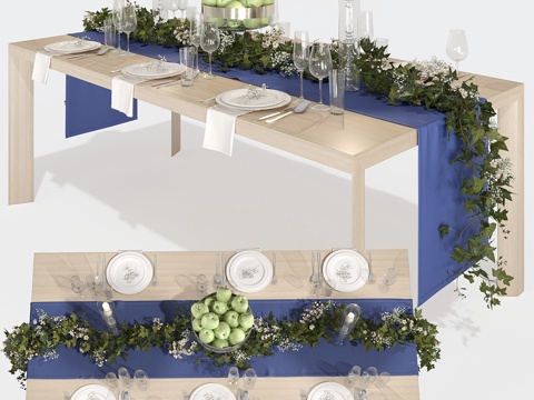  常春藤花环3d模型 