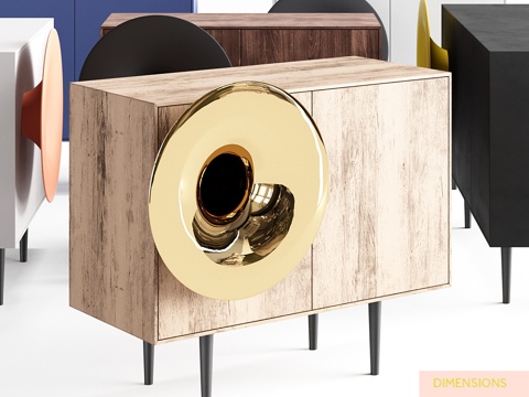  卡鲁索迷你系列抽屉柜3d模型 