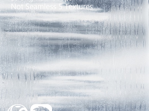  雨中玻璃滴水3d模型 