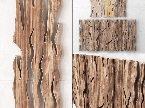  木质板材3d模型 