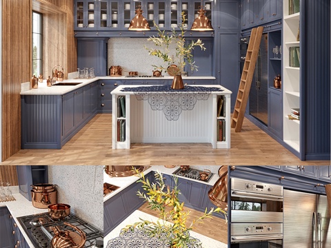  厨房德沃尔（水晶宫厨房）3d模型 