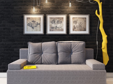  霍夫里斯本沙发3d模型 