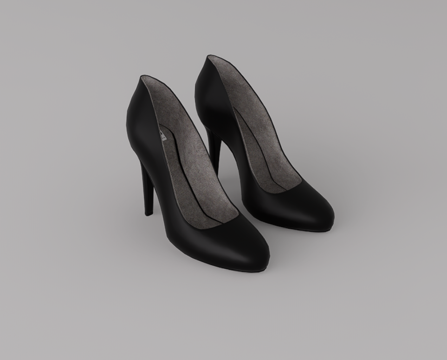  高跟鞋su模型 